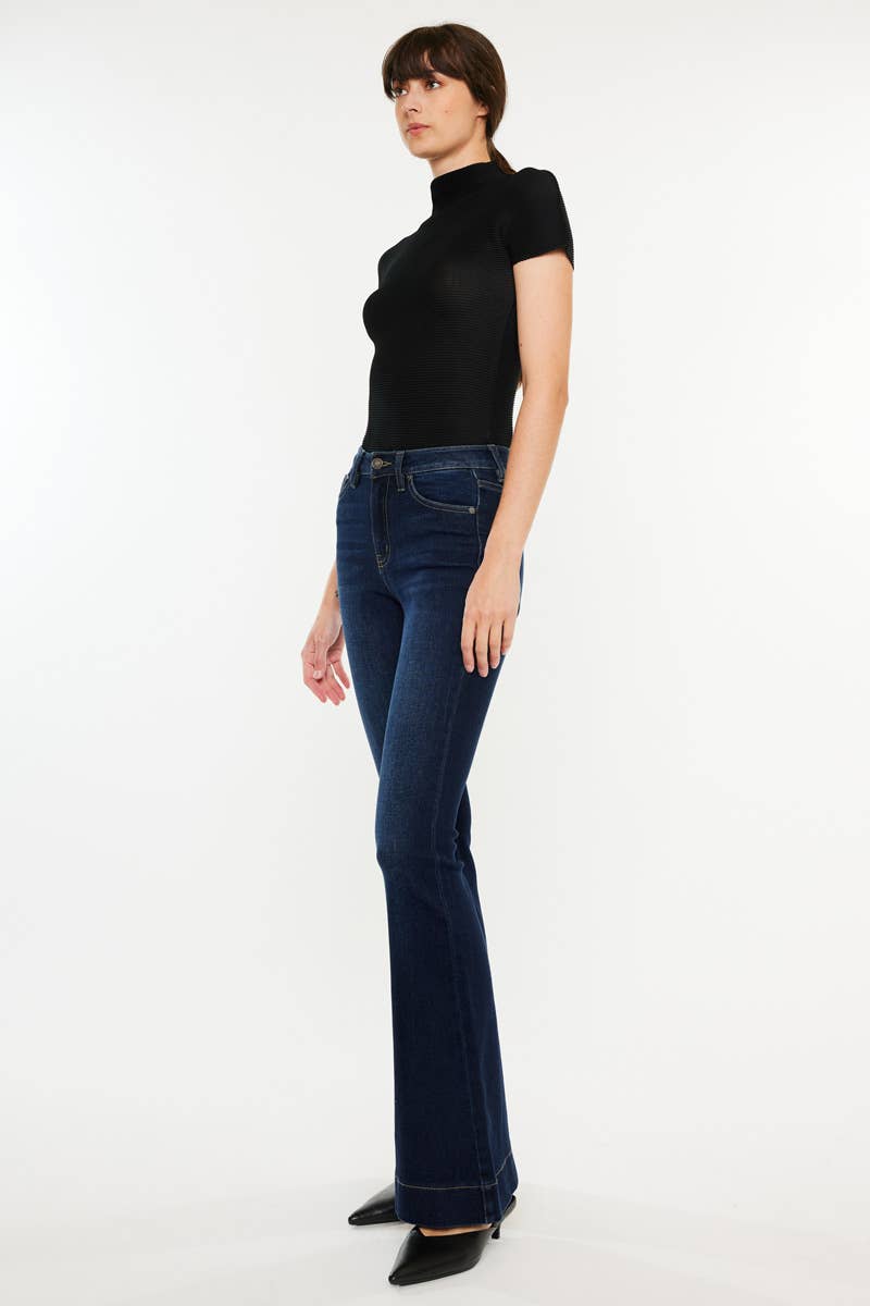 High Rise Flare Kick Jeans