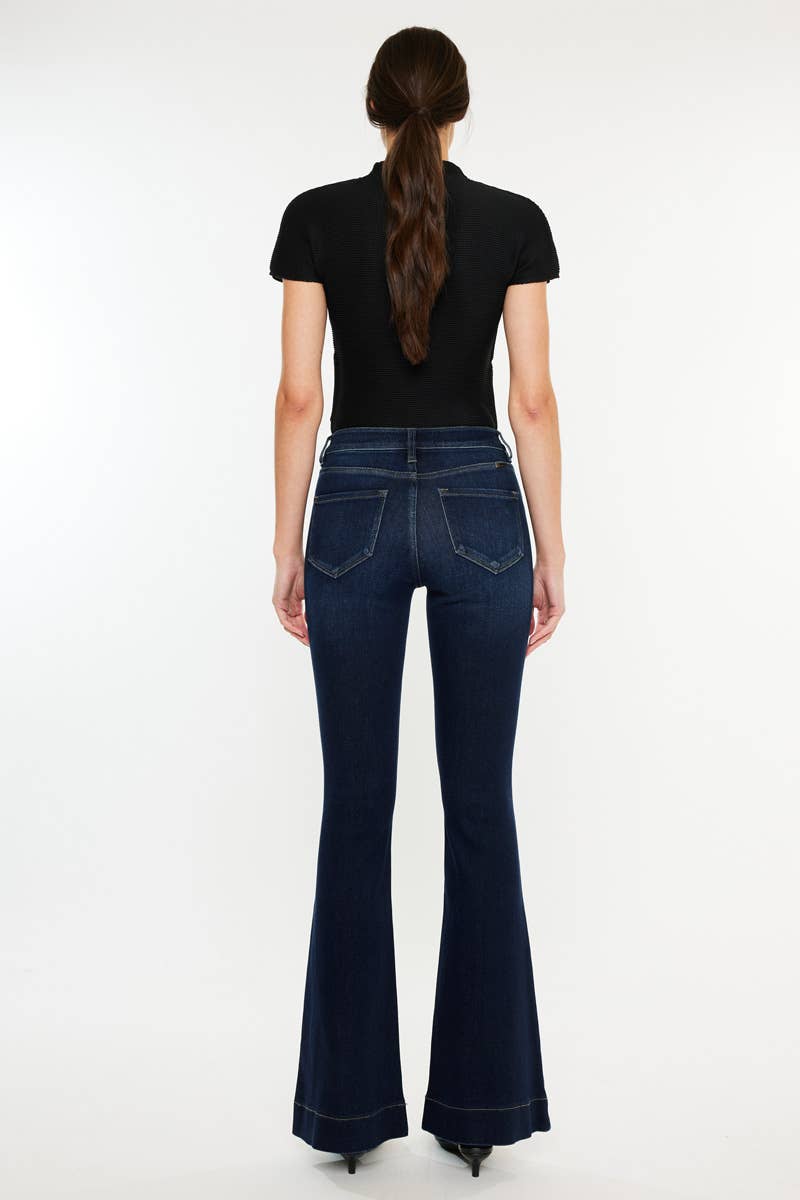 High Rise Flare Kick Jeans