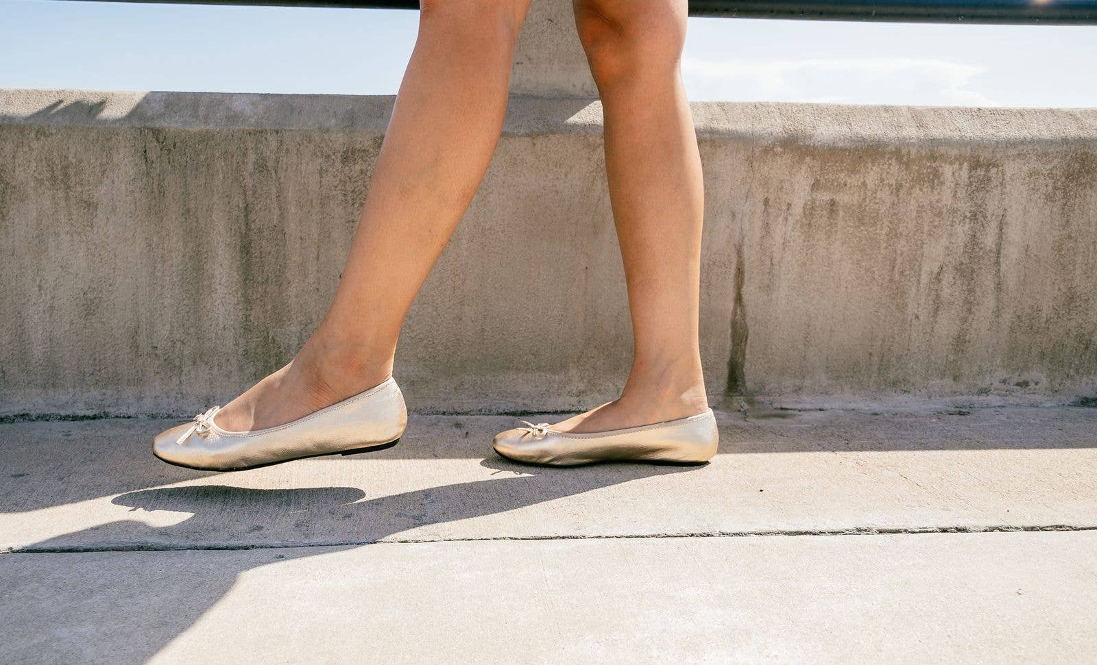 Austin leather ballet flat with bow