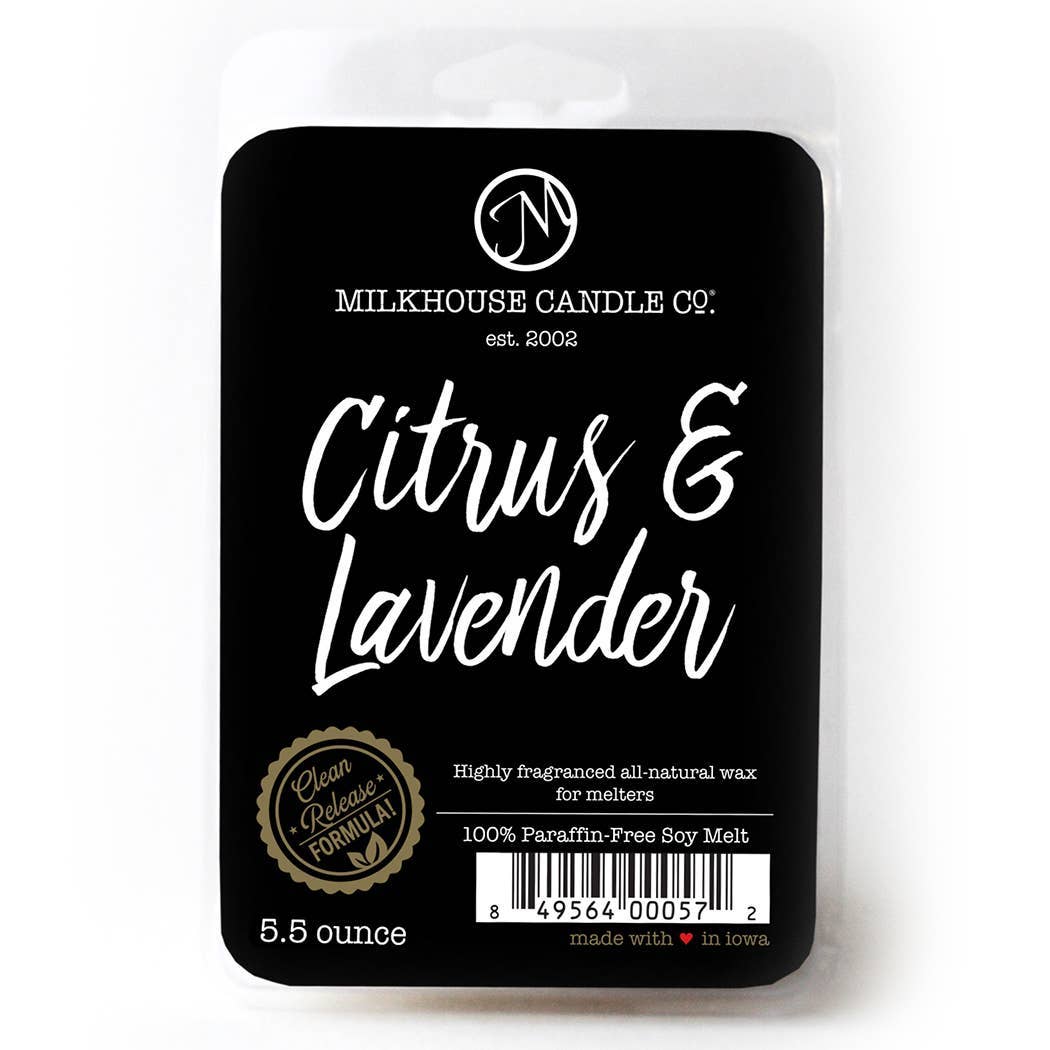 5.5 oz Wax Melts: Citrus & Lavender