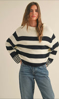 Black & White Striped Sweater