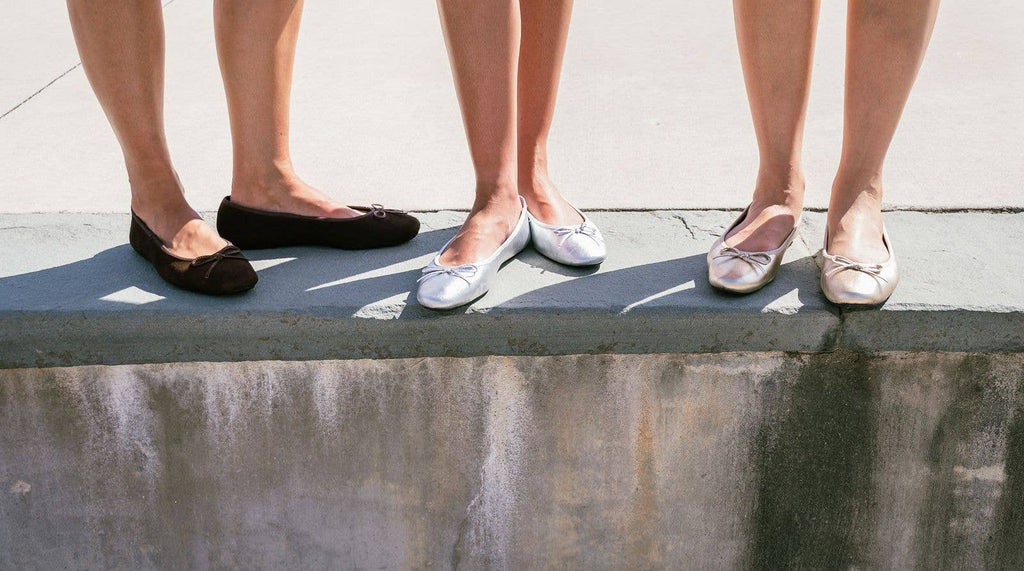 Austin leather ballet flat with bow