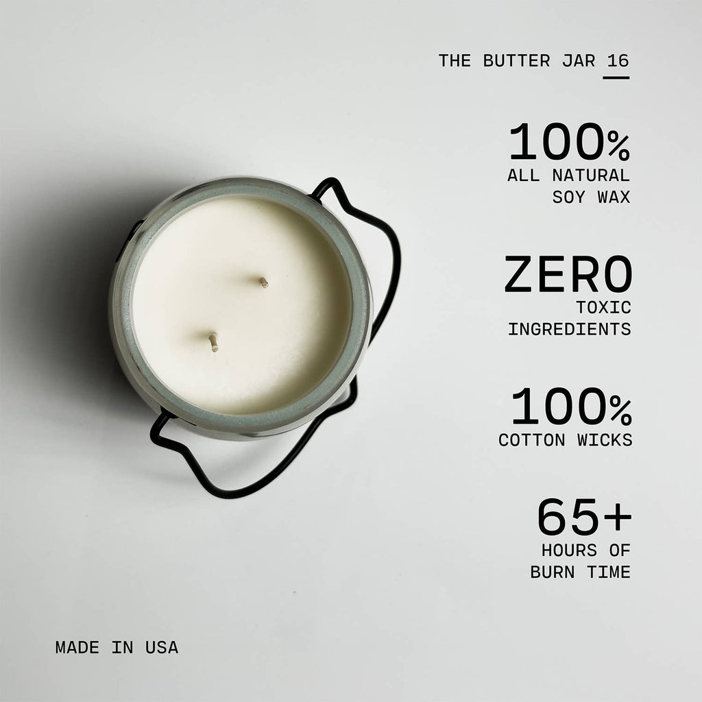 16 oz Butter Jar Candle: Citrus & Lavender